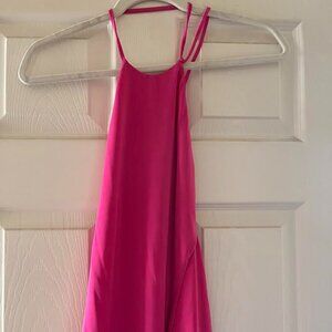 Oh Polly Florenza High Neck Backless Midaxi Dress in Pink/ US 4